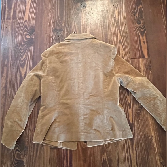 NANETTE LEPORE Natalie Corduroy Stretch Cotton Light Brown Blazer - Picture 6 of 8